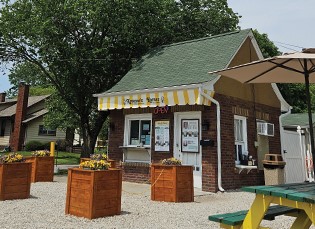 A picture of the front of the store as it looks today